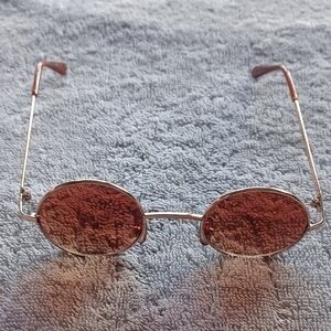 Sunglasses / Shades - Gold Trim With Amber Lens, Small Size